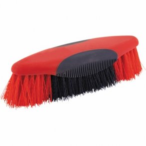 HG Softtouch manbrste rd/navy, medium