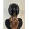 OneK Avanc Lux Mat, glossy top, black swarovski pipe, sort ridehjelm