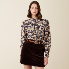 Ariat Cricklade Dame Bluse i Navy Coinside Print