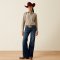 Ariat Kirby Womens Shirt Chocolate Plum Stribe