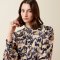 Ariat Cricklade Dame Bluse i Navy Coinside Print
