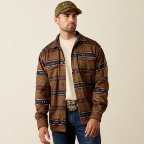 Ariat Caldwell Printed Shirt Jacket Toffee Serape