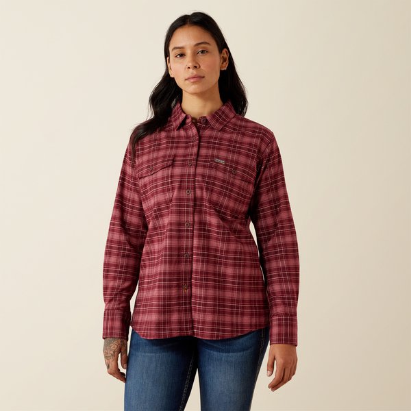 Ariat Womans Rebar Flannel DuraStretch Work Shirt