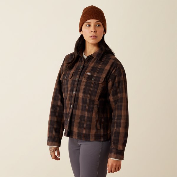 Ariat Womans Rebar Flannel insulated shirt Jacket