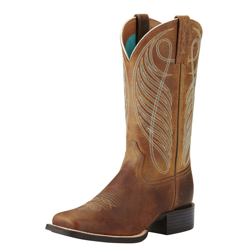 Ariat Round up wide square toe