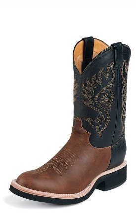 Justin Boots Mens 5008 COFFEE WESTERNER WITH BULLHIDE COUNTER