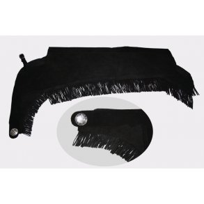 Chaps med frynser og slv concho. Kraftig kvalitet