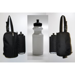 sadeltaske med vandflaske