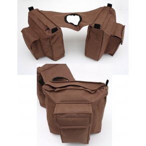 Sadel taske til at montere på sadelhorn 19x20x7