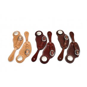 CE Tack - Profiline Sporeremme IX - US Leder - Brede med chonco