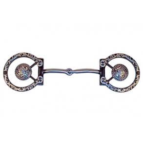 FG Show Snaffle - Floral Concho Dee - 230404