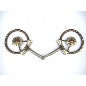FG Show Snaffle - Rowel Insert Floral Trim - 230040
