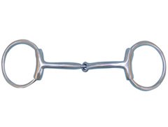 FG SS Brushed Ring Snaffle - Sleeves - Curved - #255098
