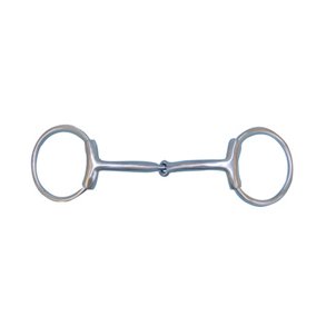 FG SS Brushed Ring Snaffle - Sleeves - Curved - #255098