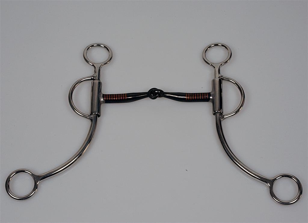 Shanked Snaffle Bit - Stainless Steel - 5 ''