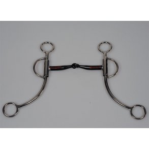 Shanked Snaffle Bit - Stainless Steel - 5 ''