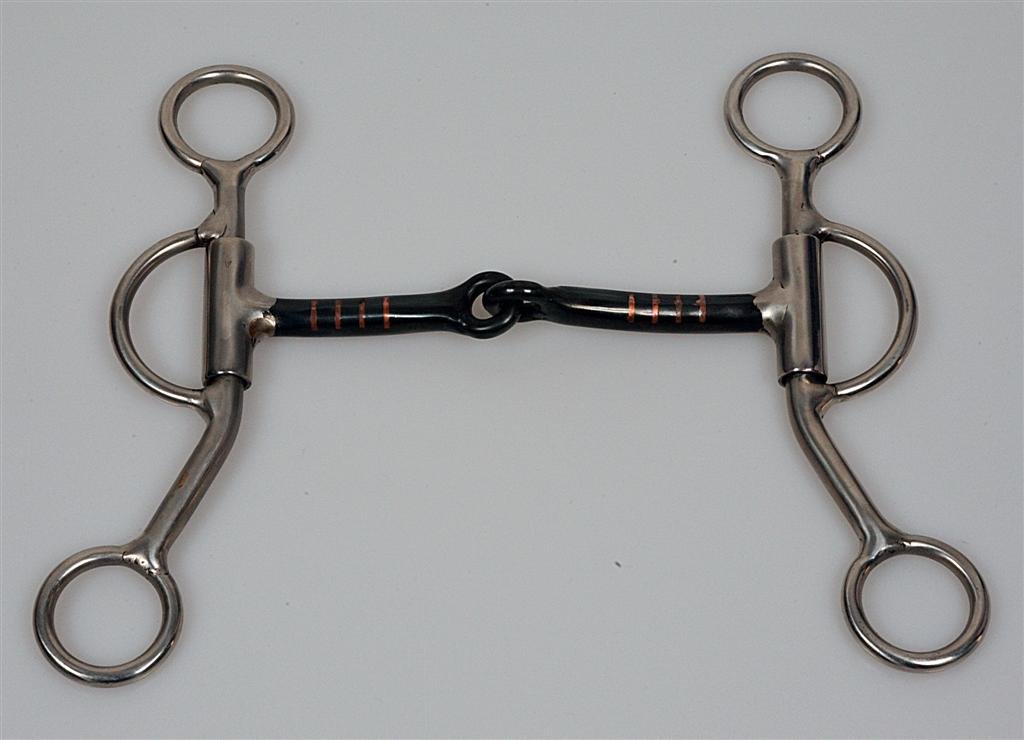 Short Shanked Snaffle Bit - SS Shanks - BS Mouth Piece