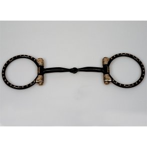 Show D Ring Snaffle II - German Silver Dots