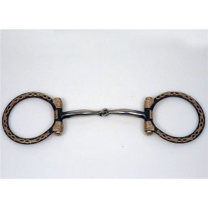Show D Ring Snaffle III - German Silver Barbwire