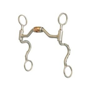 SS Brushed Low Port Hinged Futurity Bit - #257318