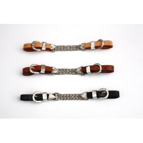 EE Tack Curb chain - Show - Dobbelt kæde og sølv spænde