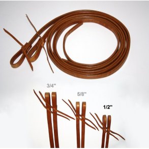 EE Tack Herman Oak Harness Læder Tøjle - 13mm - ca. 8 ft. / 240cm lang