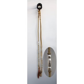 Romal Reins - Rawhide - Silver Ball´s - Roller Pipe´s - Natur