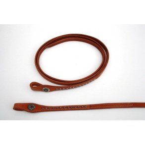 EE Tack Tøjler - 5/8´´ - Herman Oak Leather - Rowel Concho Tack