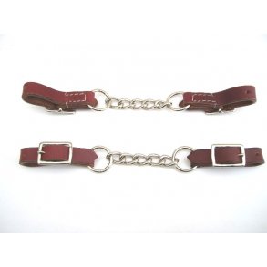 EE Tack -Curb chain - single kæde - Latigo Læder