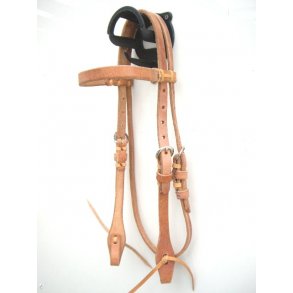 EE Harness Hovedtøj - Herman Oak Leather - med pandebånd