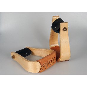 Træ stigbøjle - Standard - lyst træ lakeret - 1 1/2 ''