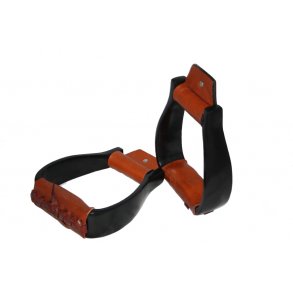 Sort alu stigbøjle - glat